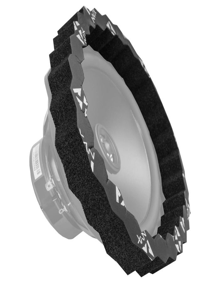 NVX UNIFRING 6 Piece Universal Self-Adhesive Foam Speaker Ring Baffle Kit – 1” Thick Acoustic Foam for 1" to 6"x9" Speakers – Improves Sound Quality, Reduces Vibration, Waterproof Automotive-Grade - Image 4